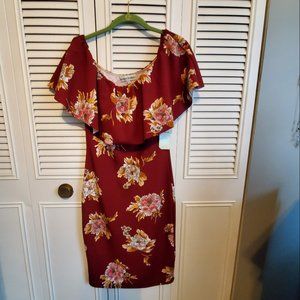 Auburn and gold dress